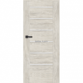 Durvis MIRANDA ar nordic ozola apdari un horizontāliem stikla elementiem, kas apvieno dabiskumu un praktiskumu.