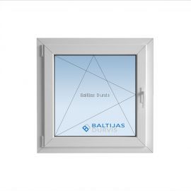 Plastikāta logs ar vienu vērtni lietuviešu projekta ēkai