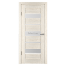 Iekšdurvis Horizontāl I Kapučīno ar siltu kapučīno toņa apdari un moderniem horizontāliem stikla akcentiem.