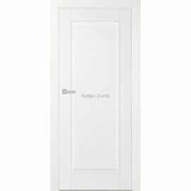 PRADO 1 Baltas matētas iekšdurvis ar vienkāršu un elegantu dizainu, ideāli piemērotas dažādiem interjeriem.