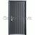 Pelēkas metāla durvis NEW YORK ar minimālistisku un vertikāliem līnijveida elementiem mūsdienīgam interjeram. Durvis lieliski piemērotas dzīvokļiem un iederas arī birojā.