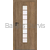 Iekšdurvis STANDARD DRE ar dekoratīvu līstotu stikla līniju vertikāli durvju vidusdaļā.