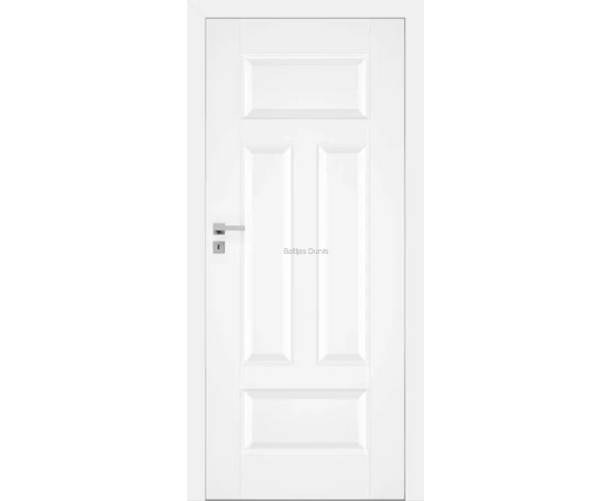 NESTOR DRE iekšdurvis baltā matētā apdarē ar minimālistisku un tīru stilu.