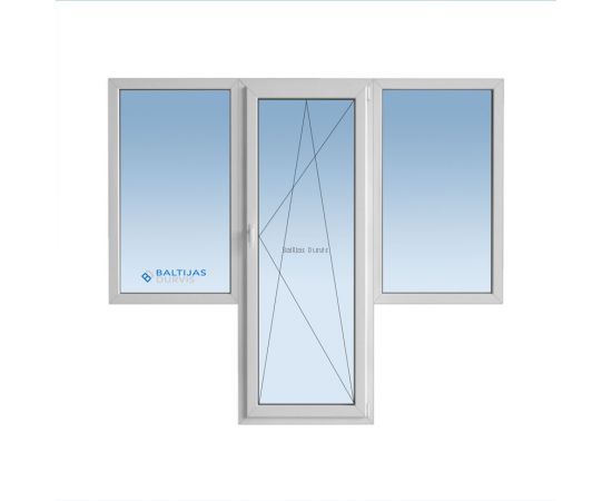 Logi Hruščova tipa māja (paneļu) 2 logi 2050*2050 mm