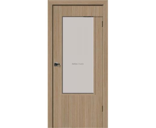 Iekšdurvis Bella Kristal-L SPEC PRO dabīgā ozola koka tonī un lielu stikla pildiņu durvju augšdaļā, kas rada gaišumu un plašuma sajūtu.