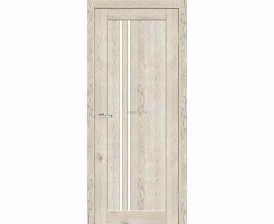 Iekšdurvis IMIRA Gaišais ozols ar gaišu ozolkoka apdari un elegantiem vertikāliem stikla akcentiem, kas piešķir telpai gaišumu.