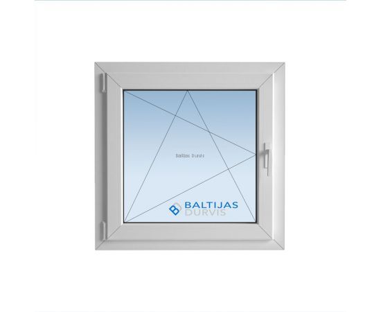 Balts PVC logs ar vienu vērtni. Piemērots "Mazģimenes" projekta ēkām Balts PVC logs ar vienu vērtni. Piemērots "Mazģimenes" projekta ēkām