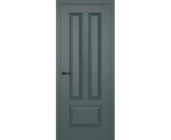 HAMPTON 4 SUPREME – pelēkas durvis ar gludu virsmu un klasisku stilu.