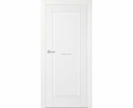 PRADO 1 Baltas matētas iekšdurvis ar vienkāršu un elegantu dizainu, ideāli piemērotas dažādiem interjeriem.