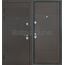 Metāla durvis tumši brūnā tonī EKO-B434 ar modernu mūsdienīgu dizainu. Durvis lieliski piemērotas dzīvokļiem.